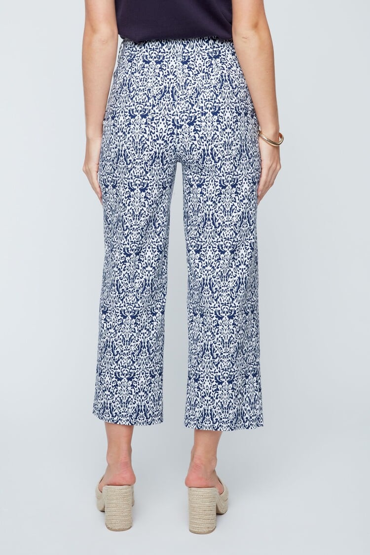 Renuar Renuar Print cropped pants R11052