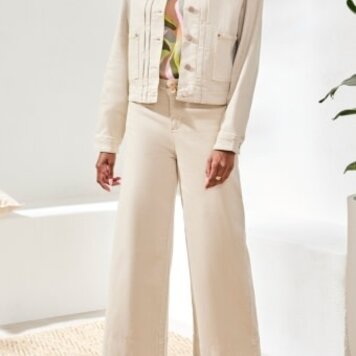 Tribal L/S BTN FRT JACKET W/ BACK PLEATS 3075O