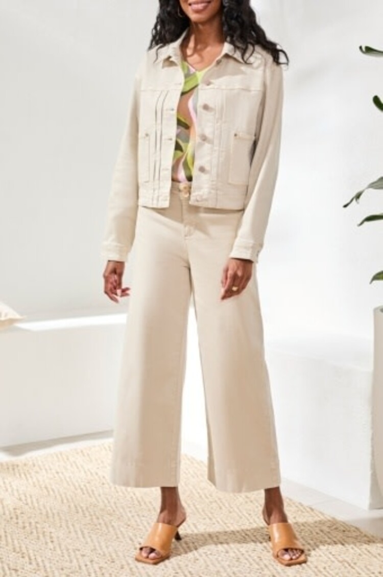 Tribal L/S BTN FRT JACKET W/ BACK PLEAT 3075O