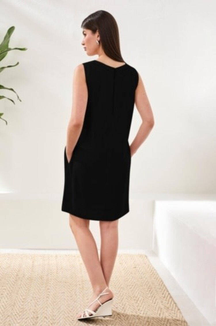 Tribal Tribal Sleeveless Dress W/ Saddle Stitch Detail 3076O