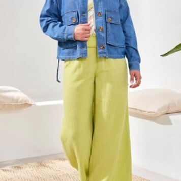 Tribal JACKET W/ BACK ADJUSTMENT-FJORDBLUE