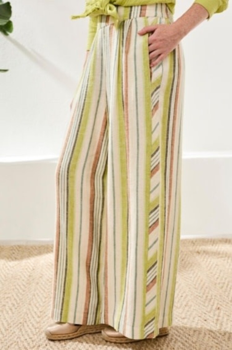 Tribal Tribal Pull On Flowy Wide Pant W/ Pockets 5753O