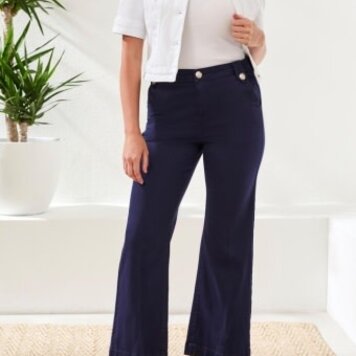 Tribal BROOKE HUGGING MARINE PALAZZO JEANS-5768O