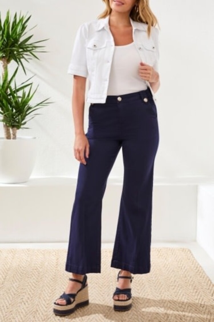 Tribal BROOKE HUGGING MARINE PALAZZO JEANS-5768O