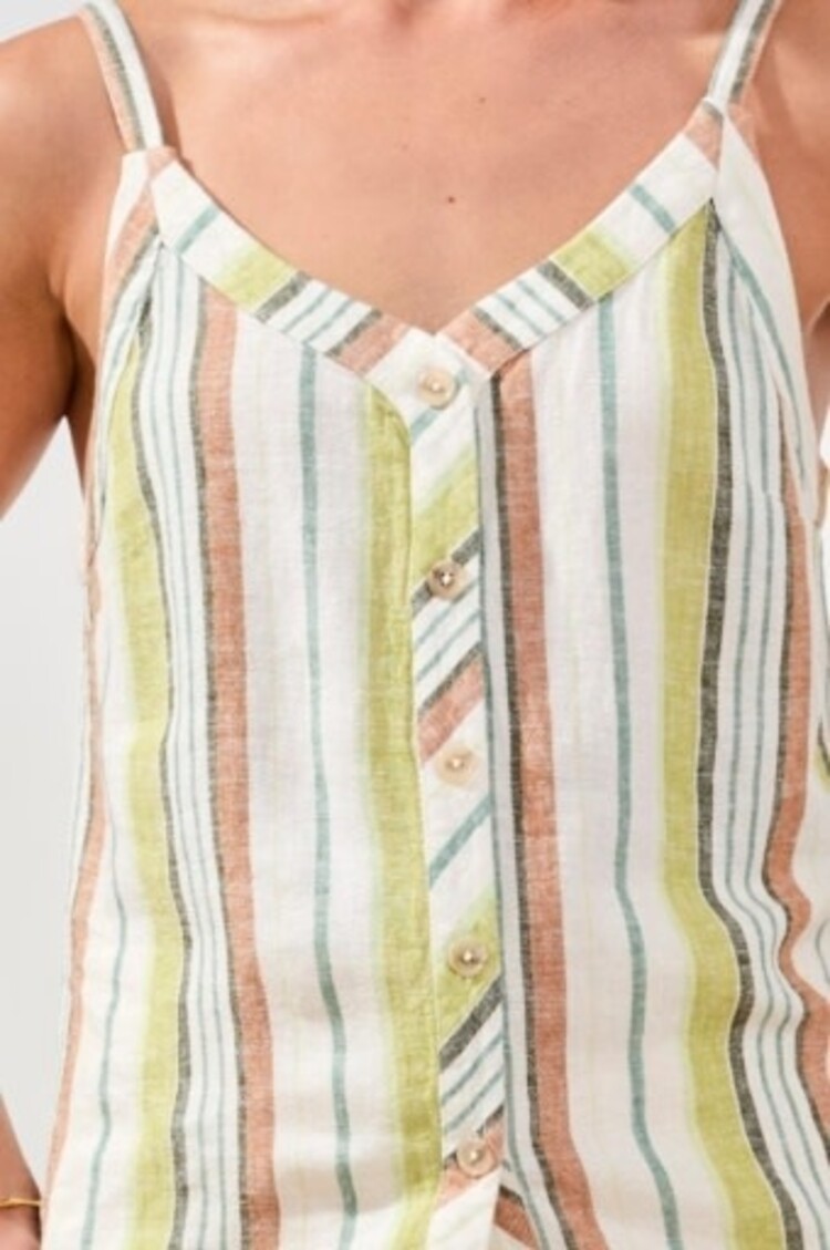 Tribal Tribal Button Front Woven Cami 6087O