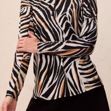 Tribal PERFORMANCE LONG SLEEVE TOP-1410O