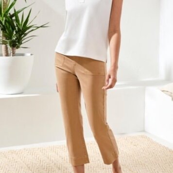 Tribal 5 PKT PULL ON KICK FLARE CAPRI-2441O