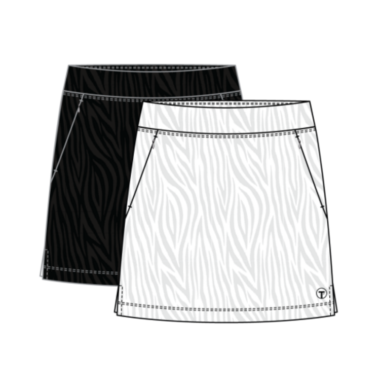 Tribal Tribal Pull On Skort W/ Invisible Zipper Pockets 2449O