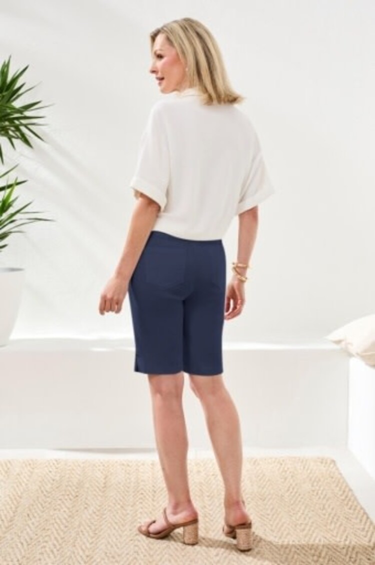 Tribal FLATTEN IT PULL ON SHORT W/ SLITS-3014O