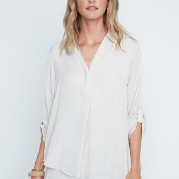 Renuar Renuar 3/4 Sleeve Air Flow Blouse W/ Collar R5517