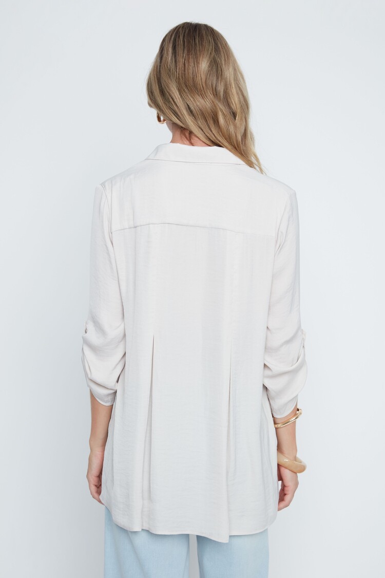 Renuar Renuar 3/4 Sleeve Air Flow Blouse W/ Collar R5517