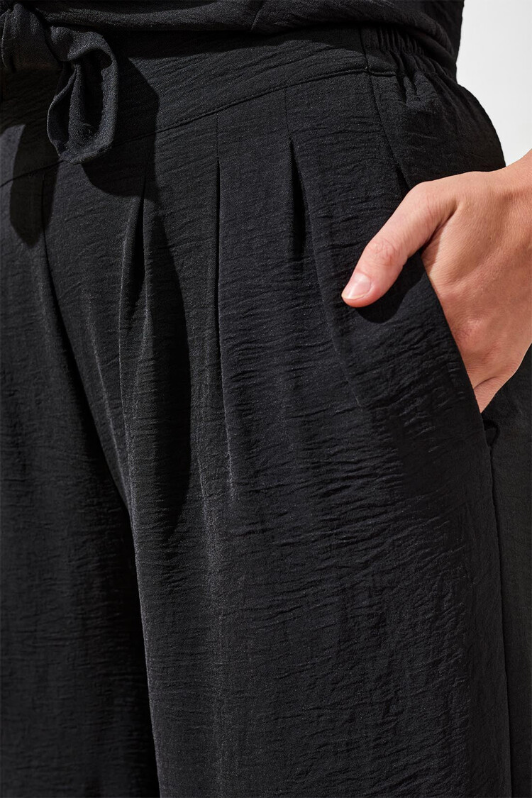 Tribal FLOWY CROP PANT W/ BK ELASTIC WB-NAUTICAL