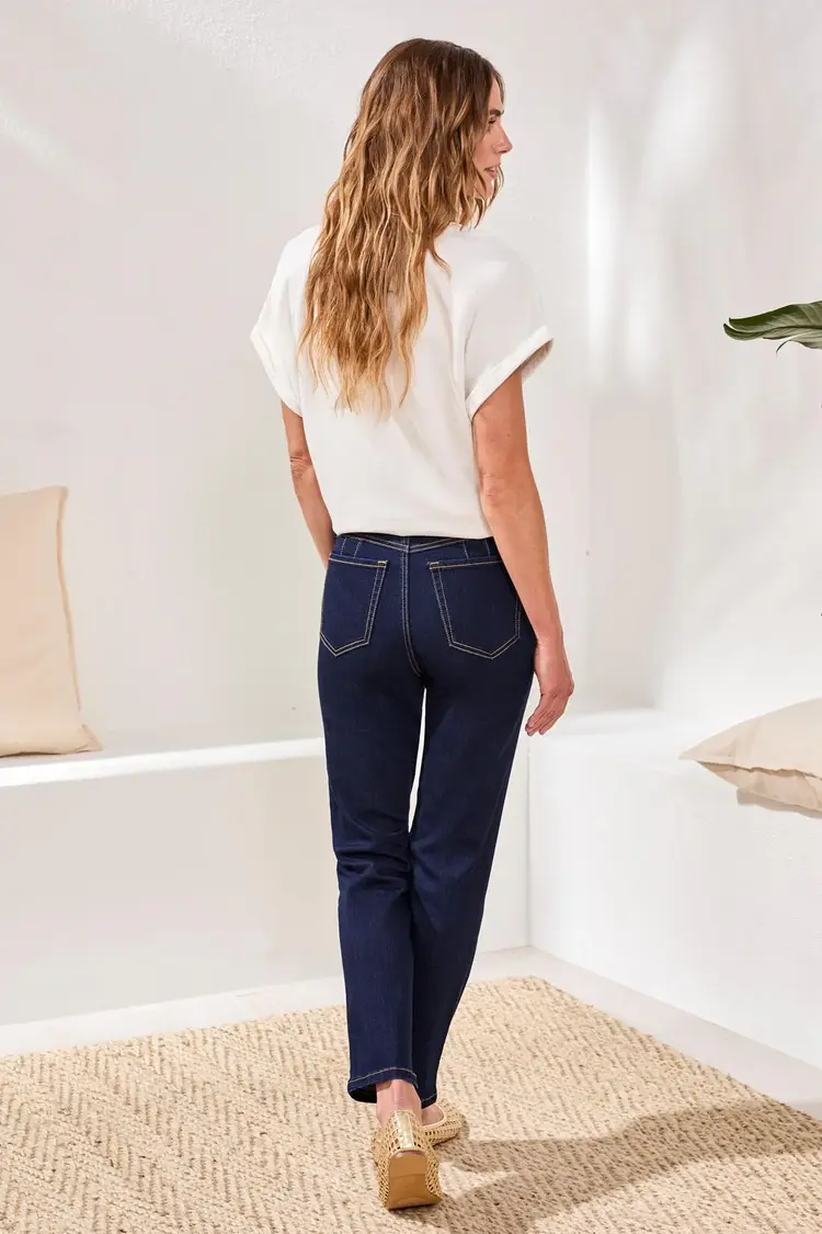 Tribal Tribal Sophia Curvy Hugging Straight Ankle Jeans 6184O