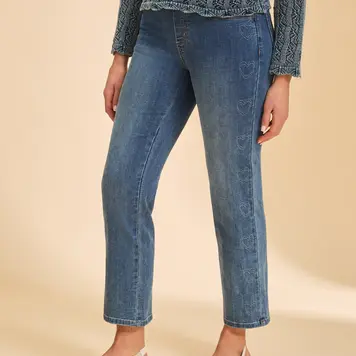 French Dressing Jeans FDJ Pull On Straight Ankle 2517669