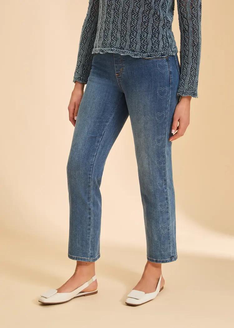 French Dressing Jeans FDJ Pull On Straight Ankle 2517669
