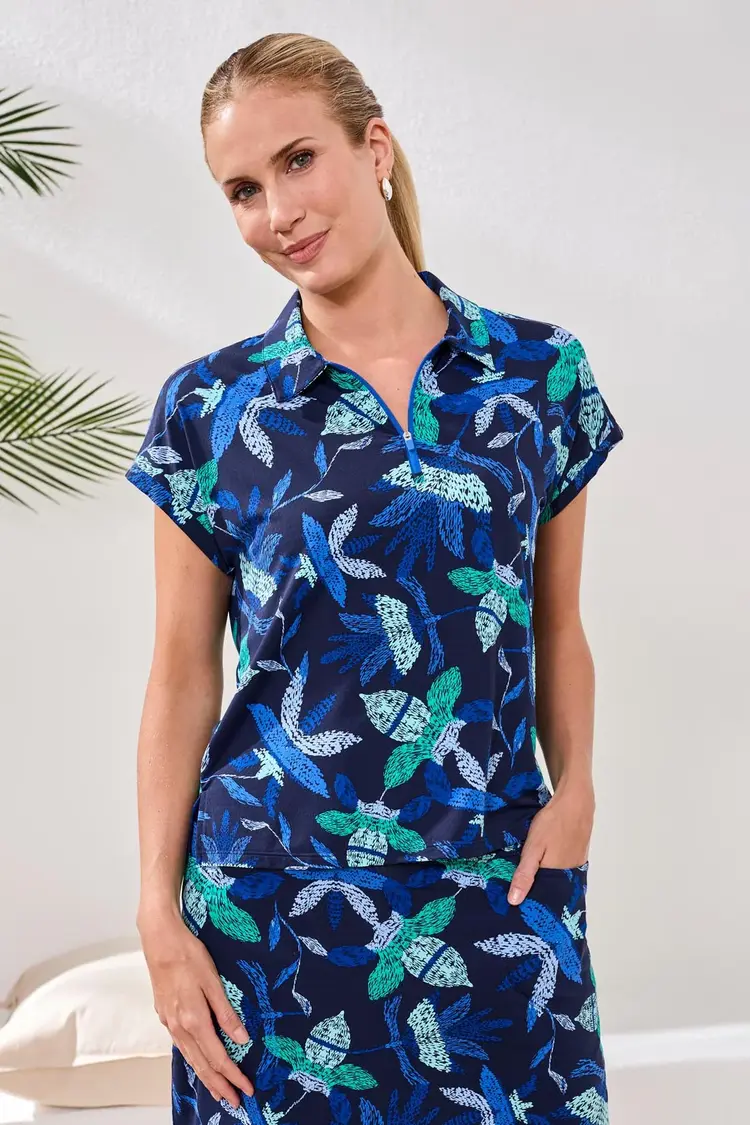 Tribal DOLMAN POLO TOP-2090O