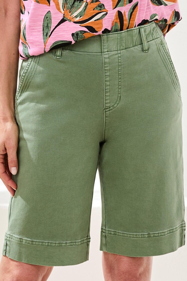 Tribal PULL ON BERMUDA W/ TOPSTITCH DETAILS-2443O