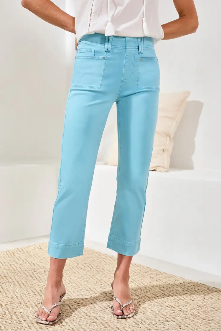 Tribal 5 PKT PULL ON KICK FLARE CAPRI-2441O