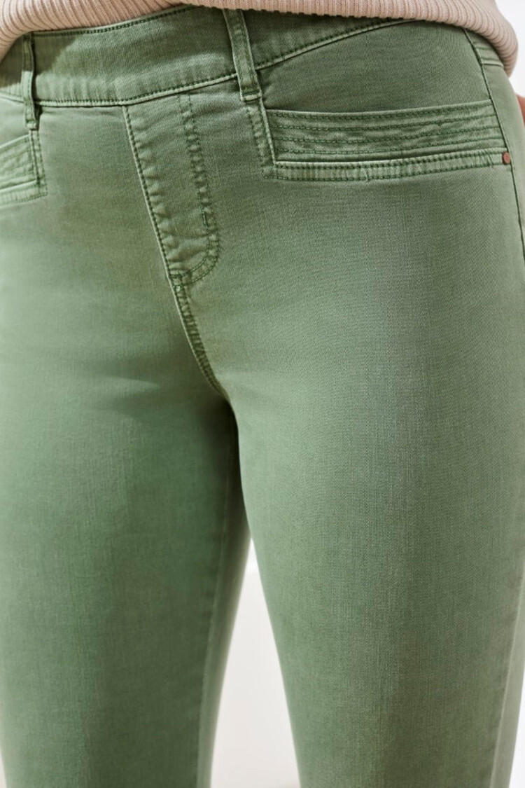 Tribal PULL ON CAPRI W/ TOPSTITCH DETAILS-2442O