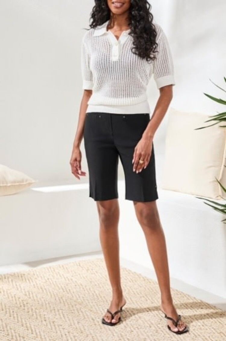 Tribal FLATTEN IT PULL ON SHORT W/ SLITS-3014O