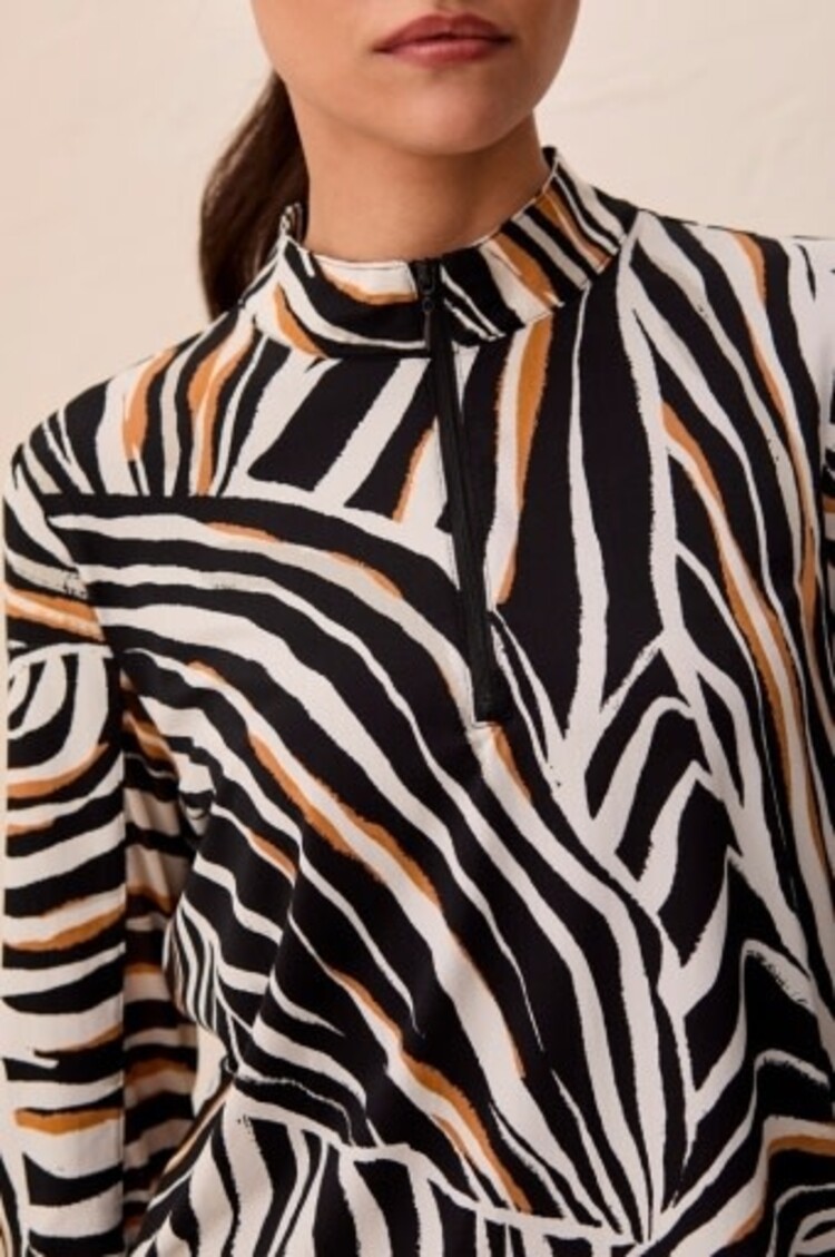 Tribal PERFORMANCE LONG SLEEVE TOP-1410O