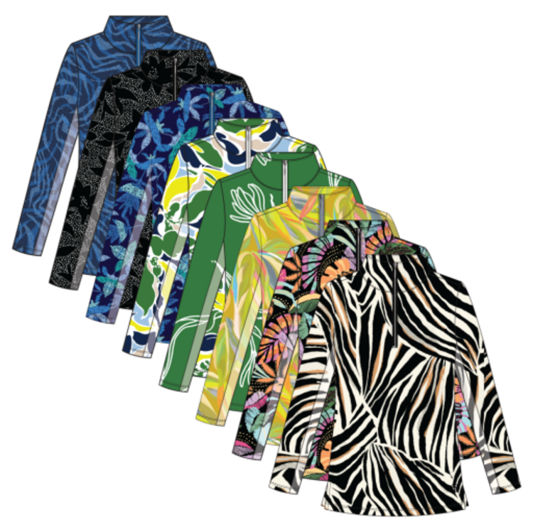 Tribal PERFORMANCE LONG SLEEVE TOP-1410O