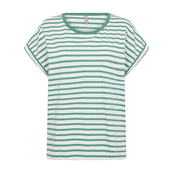 Soya Concept Soya Concept Cotton T Shirt SC-Rina Stripe 18