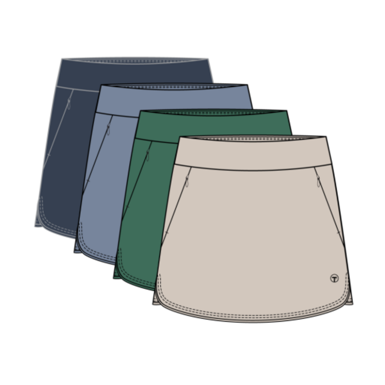 Tribal PULL ON SKORT W/INVISIBLE ZIPPERS-3087O