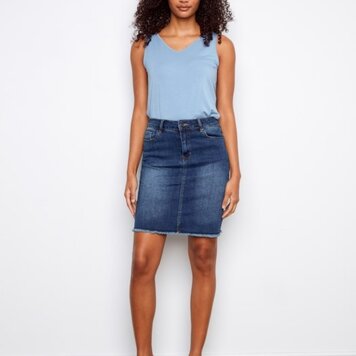 Charlie B Charlie B Denim Skort C7042TT