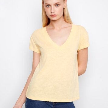 Charlie B Charlie B V Neck Tee Shirt C1428