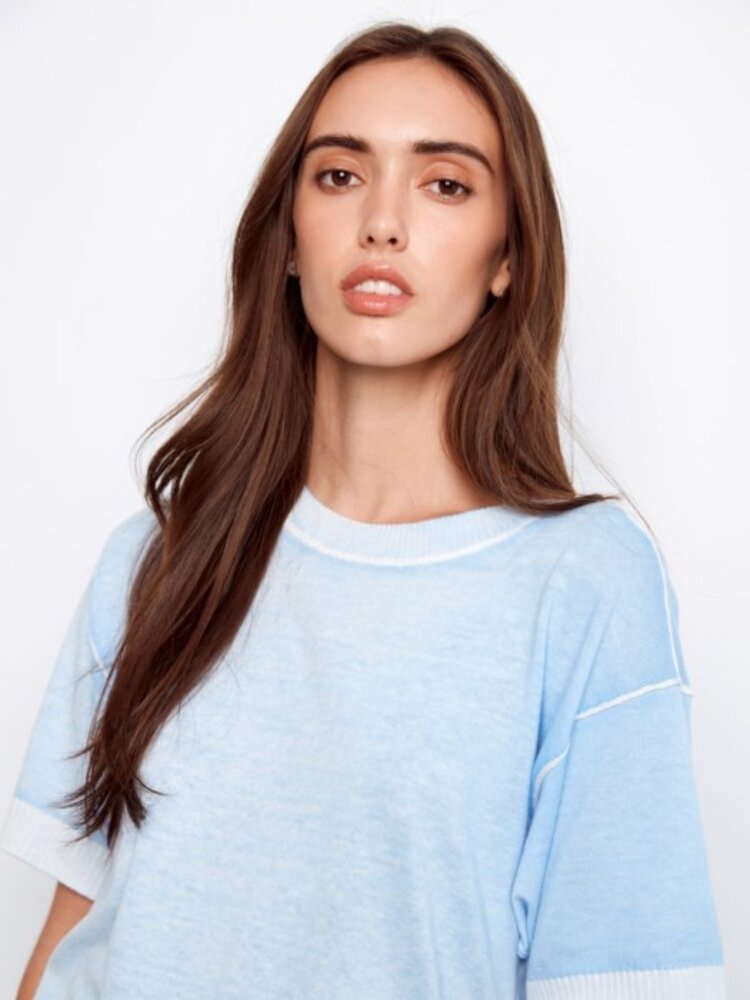 Charlie B Charlie B Short Sleeve Sweater C2947V