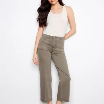 Charlie B Charlie B Cropped Wide Leg Pant C5660R