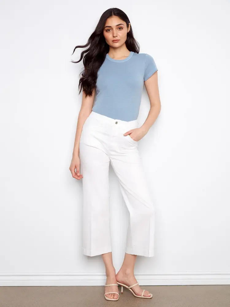 Charlie B Charlie B Cropped Wide Leg Pant C5660R