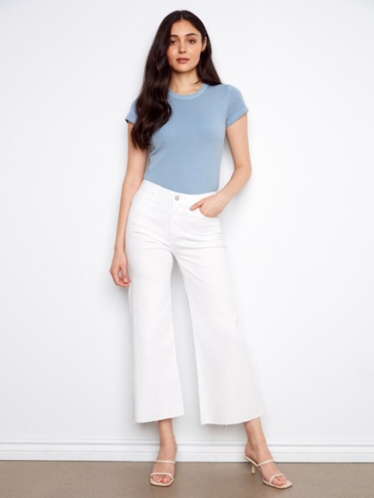 Charlie B Charlie B Flared Wide Leg Pants