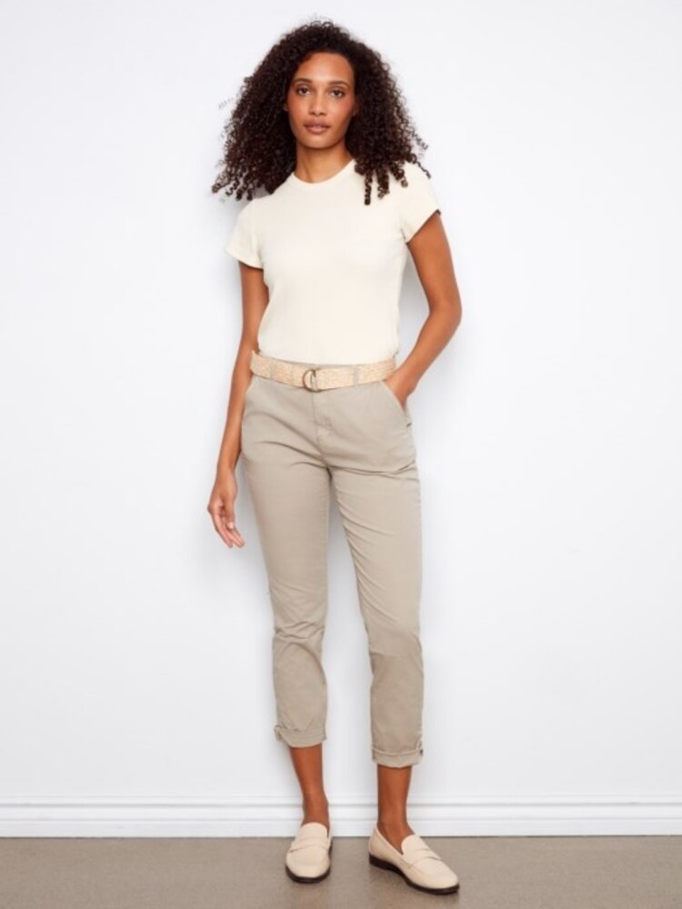 Charlie B Charlie B Narrow Leg Pants W/ Belt C5625R