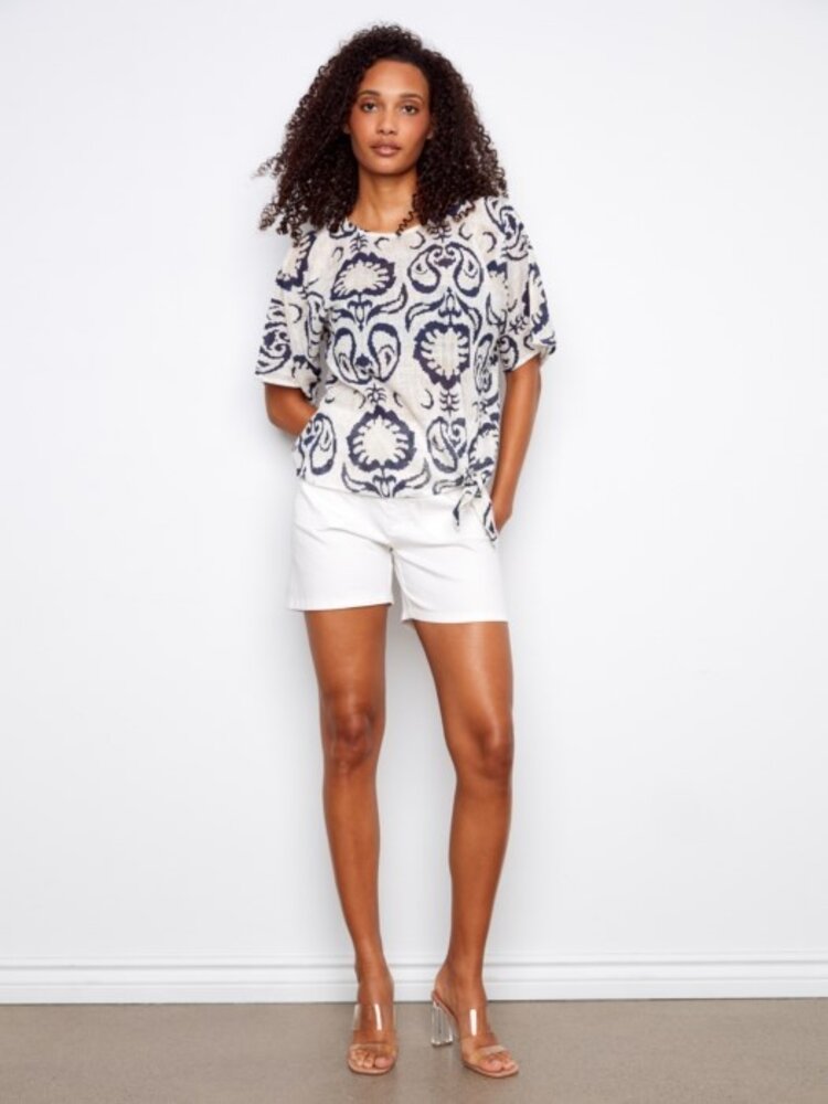 Charlie B Charlie B Cotton Gauze Shirt C4403