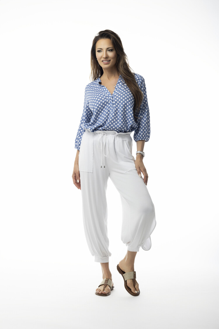 Pure Essence Pure Essence Dot Blouse 649-8050