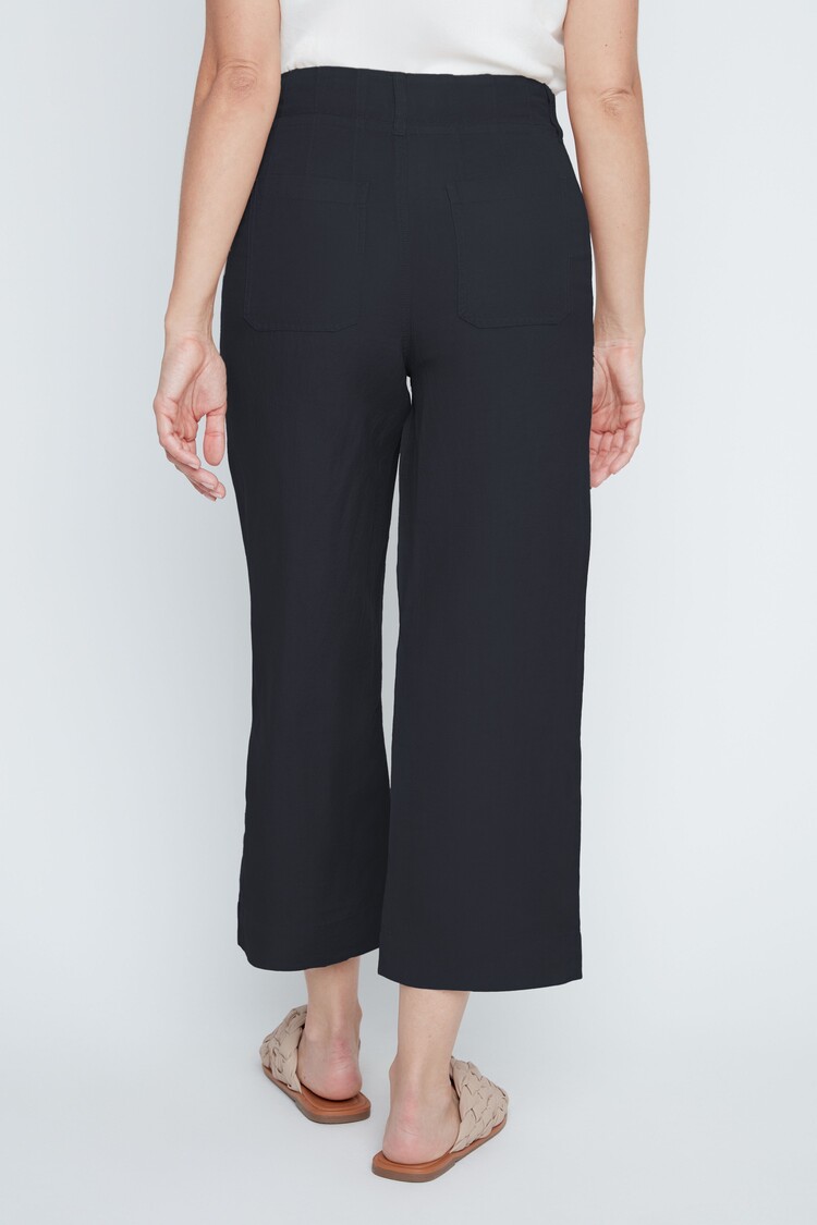 Renuar Renuar Woven Cropped Pant W/ Pockets R10074