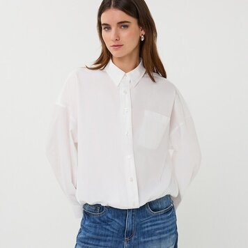 Esqualo Esqualo Blouse Cropped Cotton Poplin