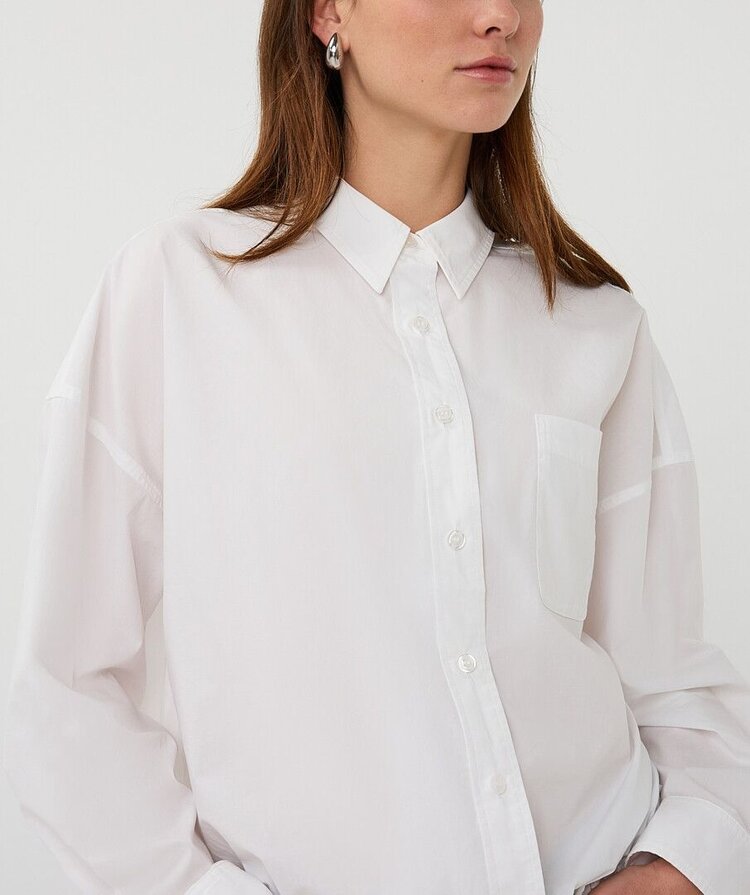 Esqualo Esqualo Blouse Cropped Cotton Poplin