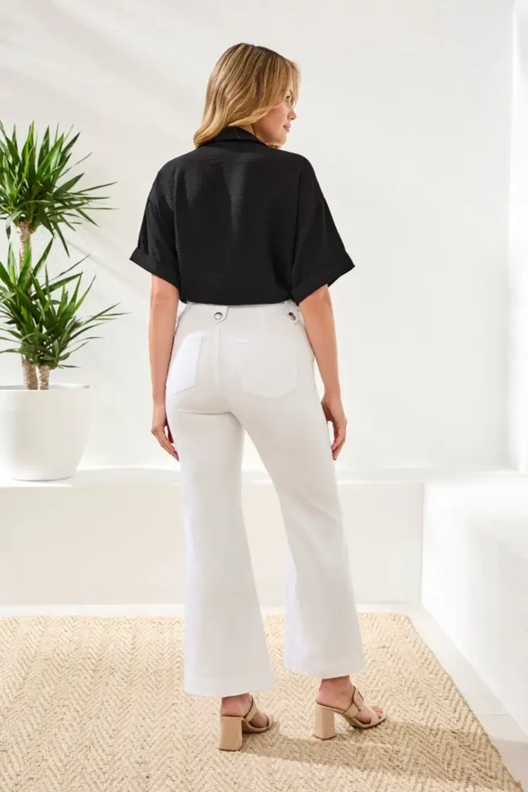 Tribal BROOKE HUGGING MARINE PALAZZO JEANS-5768O