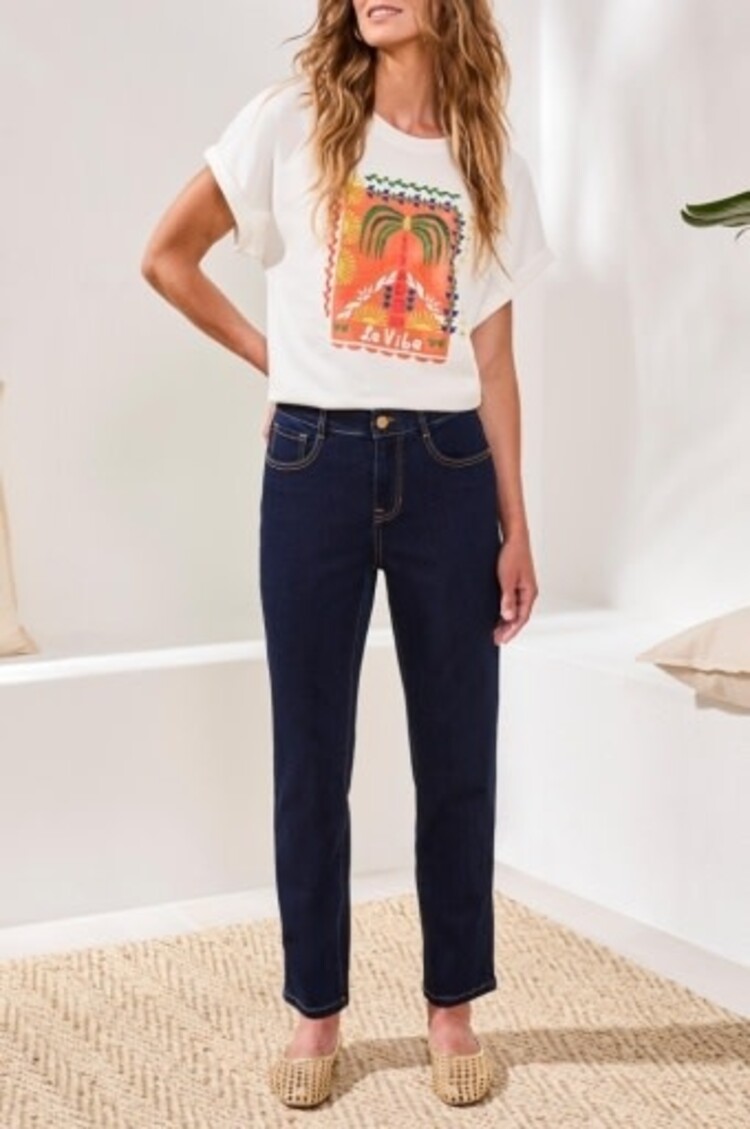 Tribal Tribal Sophia Curvy Hugging Straight Ankle Jeans 6184O