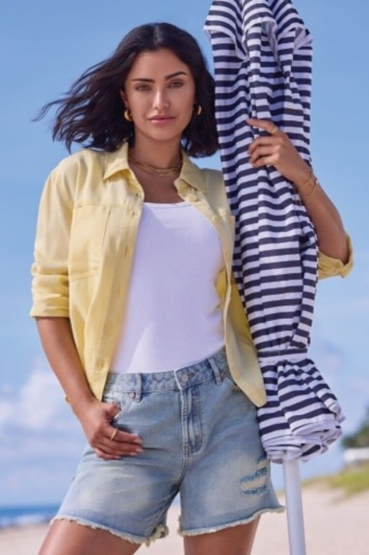 Tribal FLOWY OVERSHIRT -6067O