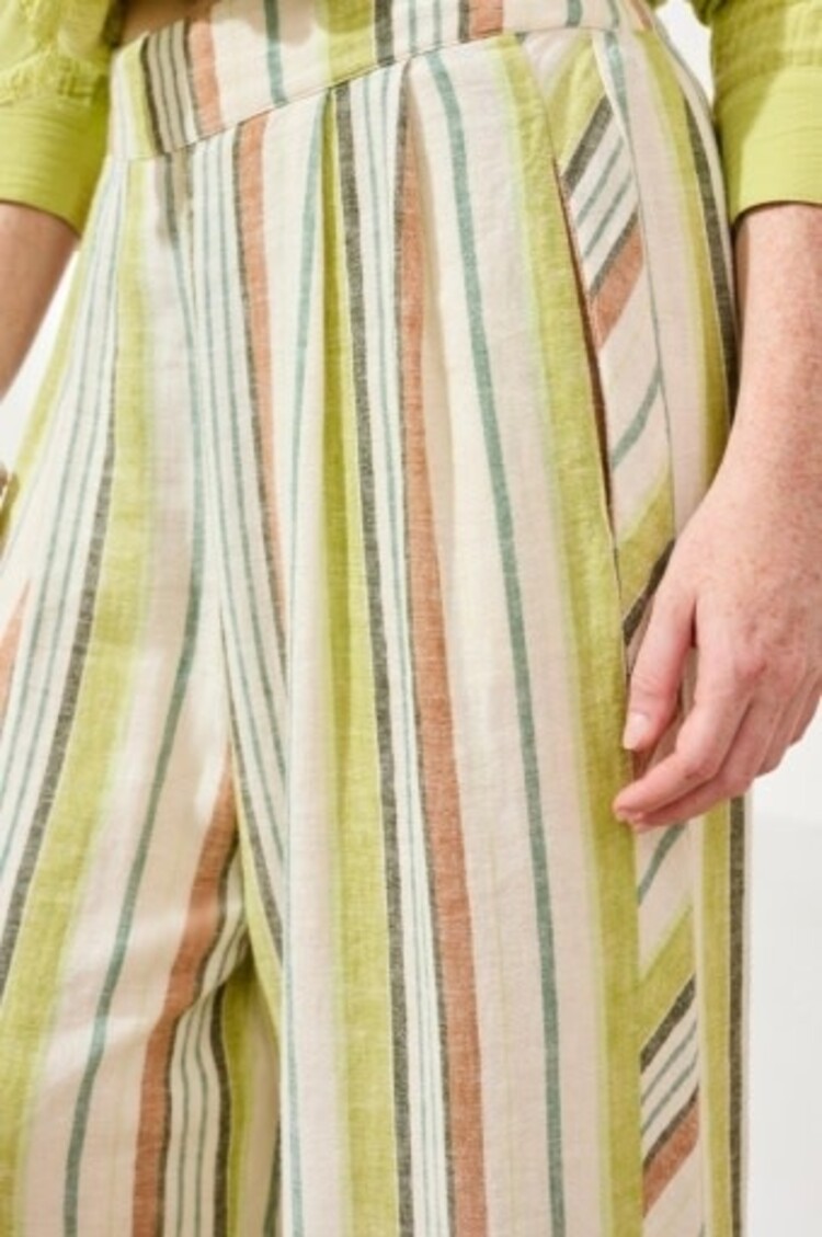 Tribal PULL ON FLOWY WIDE PANT W/PKTS-5753O