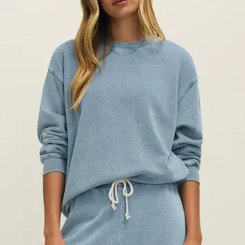 Z Supply Z Supply Boyfriend Denim Sweatshirt