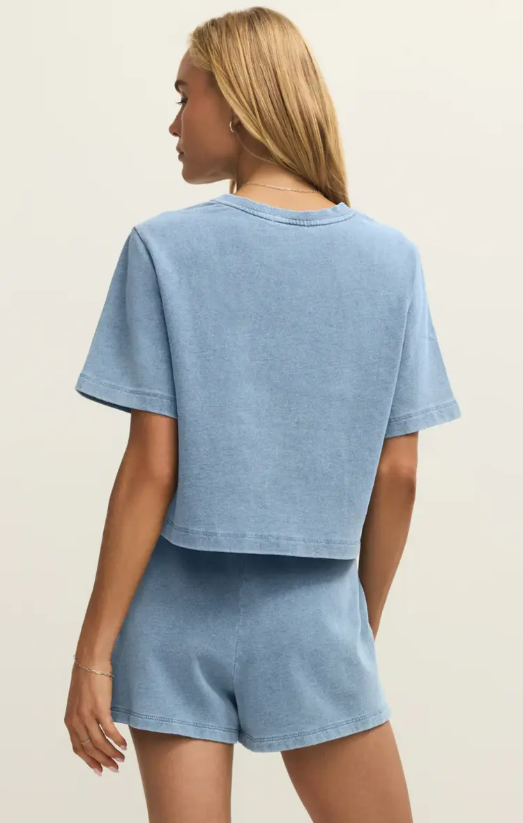 Z Supply Z Supply Curran Knit Denim Sweatshirt