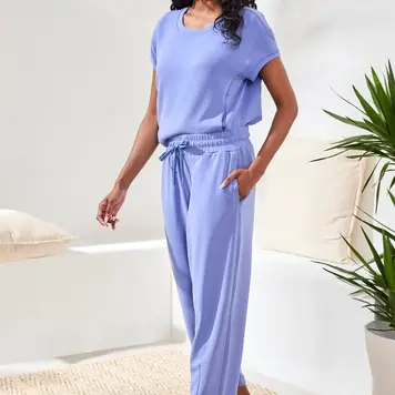 Tribal Tribal Barrel Crop Jogger W/Pockets 6168O