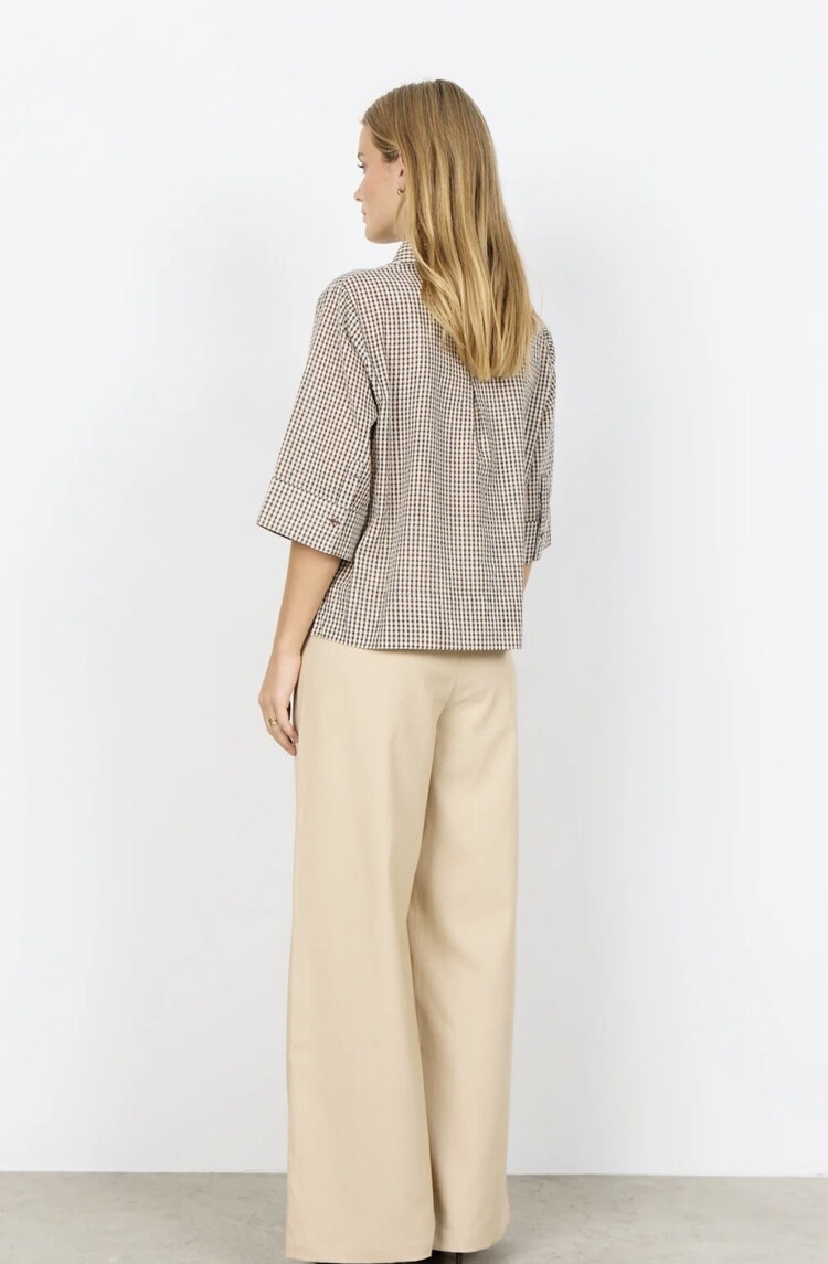 Soya Concept Soya Concept Canelita Woven Short Sleeve Blouse 41640