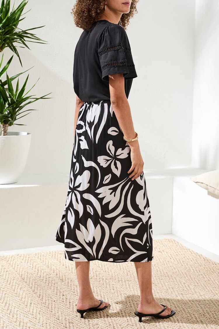 Tribal Tribal Pull On Wrap Front Skirt 3121O