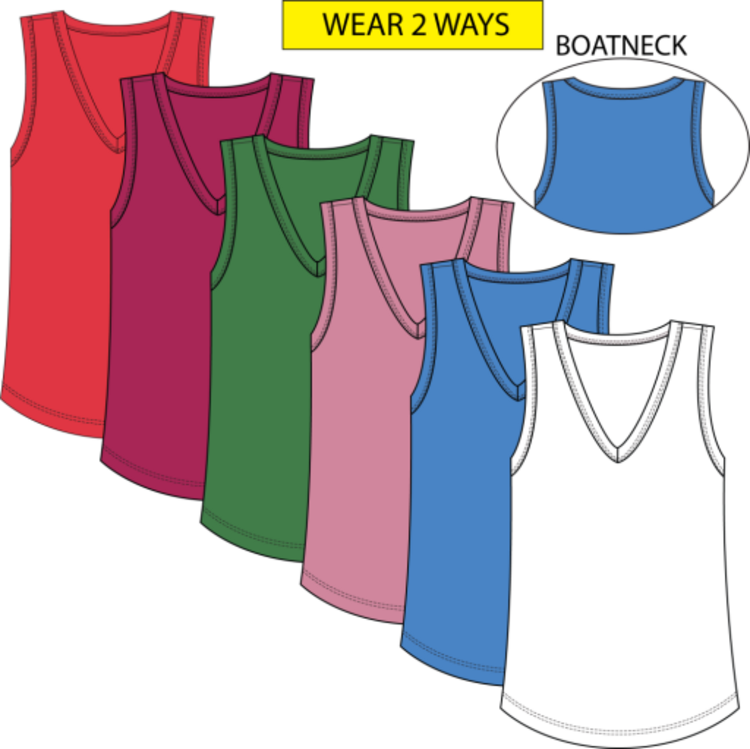 Tribal WEAR 2 WAYS TANK TOP -6076O